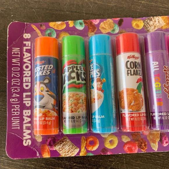 Kellogg’s All Together Cereal 8 pack Assorted Variety Flavored Lip Balms .12 oz - Picture 4 of 6
